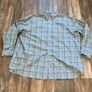 Daniel Cremieux Gray and Blue Checkered Shirt